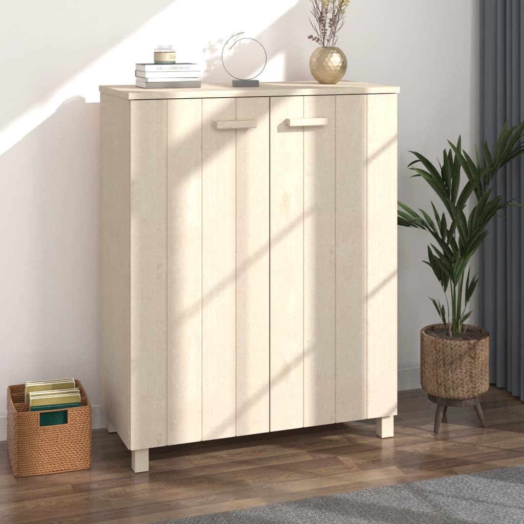 Scarpiera Hamar Ambra 85x40x108 Cm In Legno Massello Di Pino - Image 5