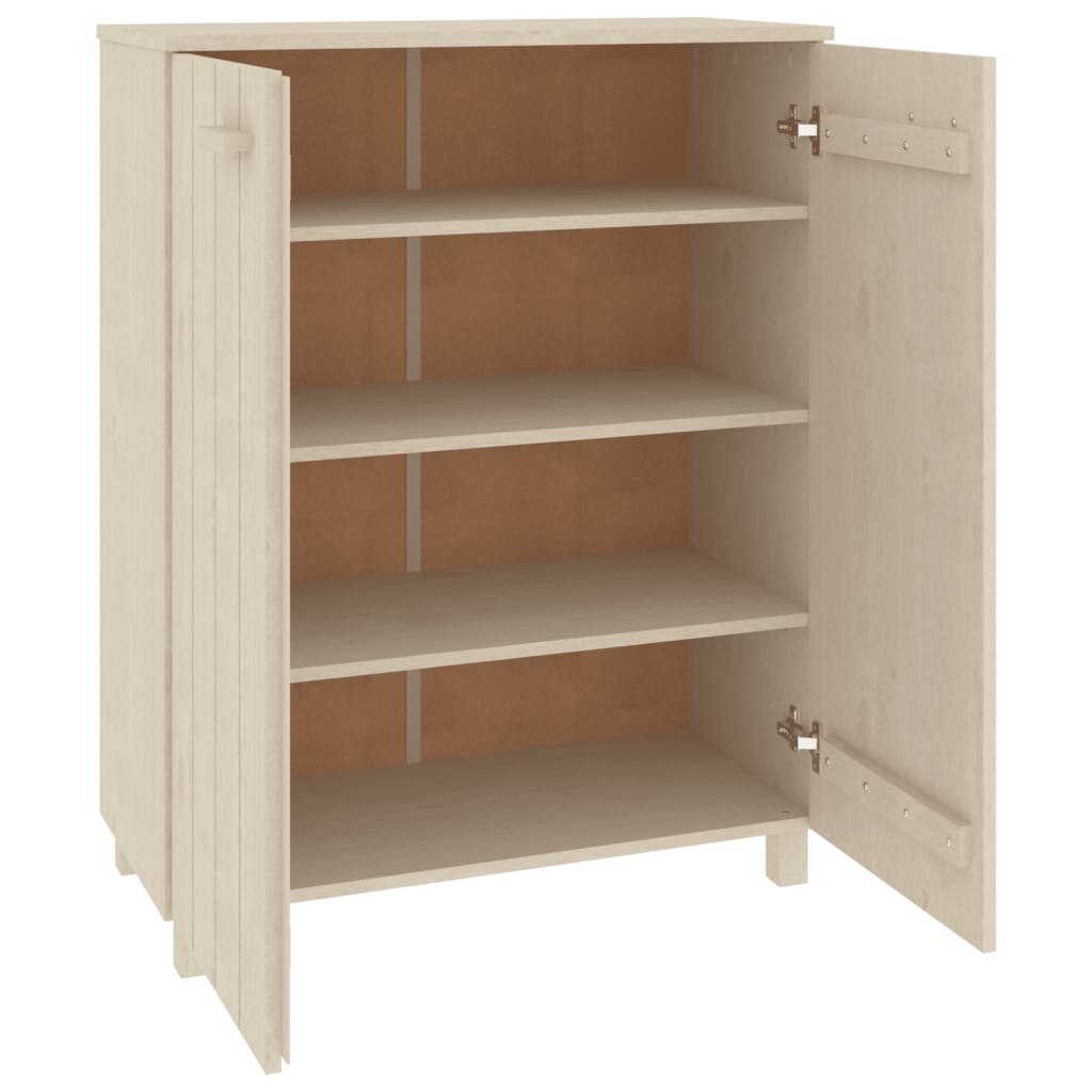 Scarpiera Hamar Ambra 85x40x108 Cm In Legno Massello Di Pino - Image 2