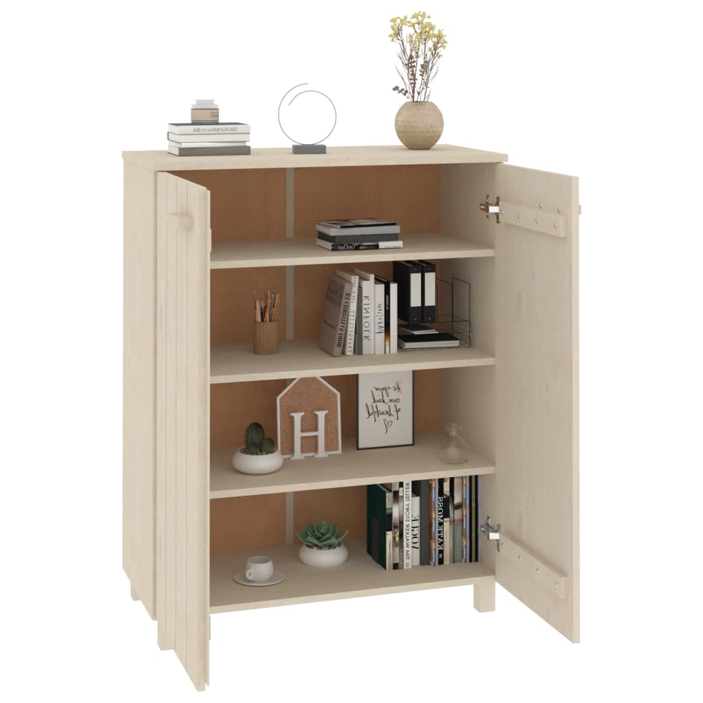 Scarpiera Hamar Ambra 85x40x108 Cm In Legno Massello Di Pino - Image 6