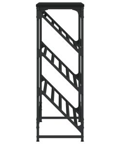 Scarpiera Nera 90x30x85 Cm In Legno Multistrato