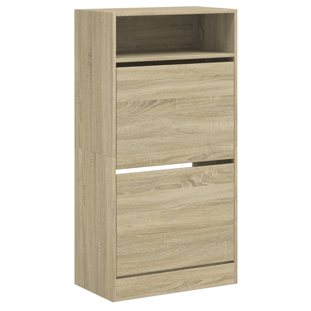 Scarpiera Rovere Sonoma 60x34x116 Cm In Legno Multistrato - Image 4