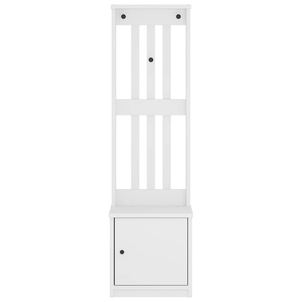 Albero Da Ingresso Sandnes Bianco 45x40x159,5 Cm Legno Di Pino - Image 3