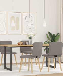 Sedie Da Pranzo 4 Pz Tortora In Tessuto