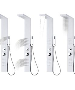 Pannello Doccia In Alluminio Bianco Opaco