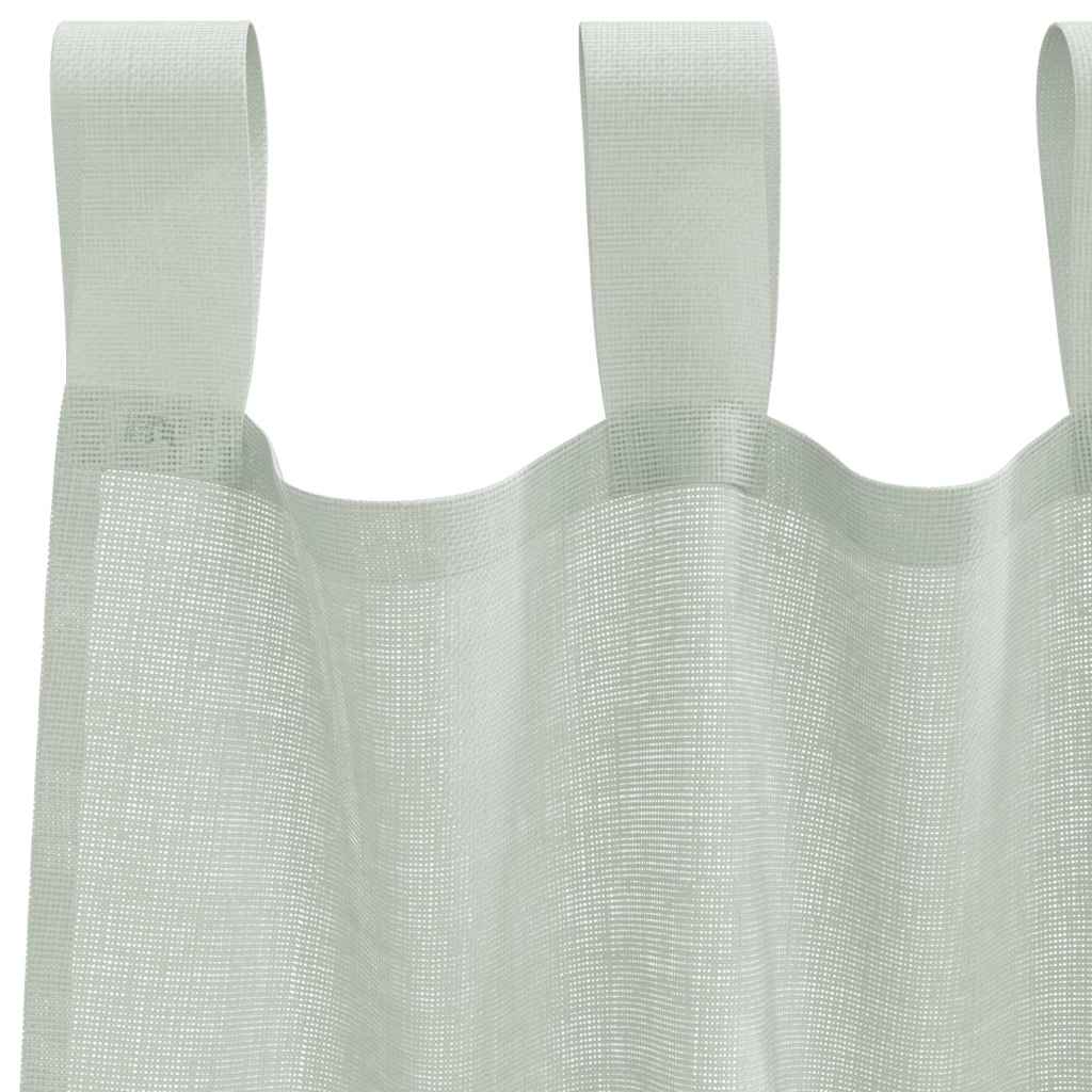 Tende In Voile Con Passanti 2 Pz Grigio Chiaro 140x175 cm - Image 5