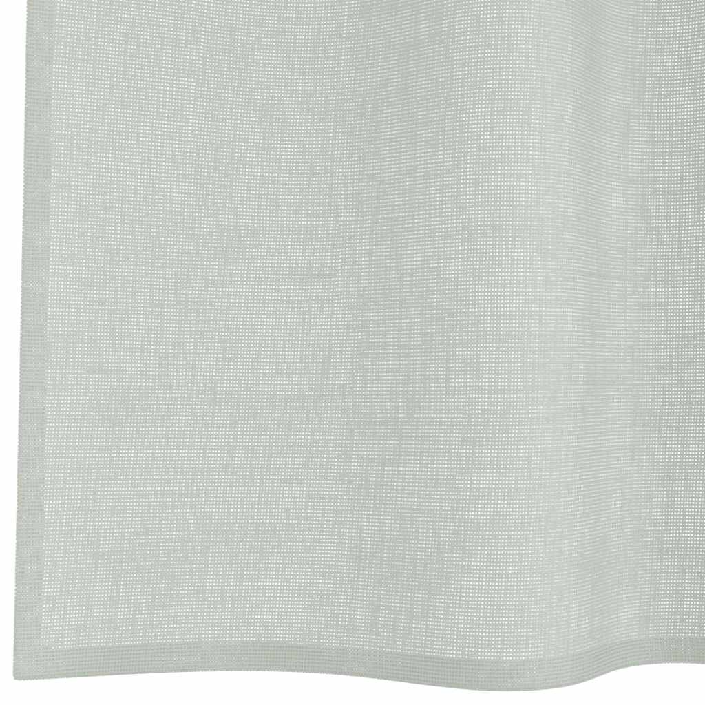 Tende In Voile Con Passanti 2 Pz Grigio Chiaro 140x175 cm - Image 6
