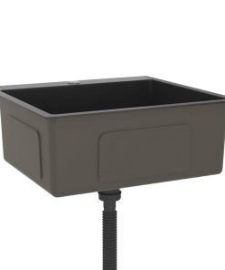 Lavello Da Cucina Lavorato A Mano Nero Acciaio Inox