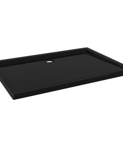 Piatto Doccia In Abs Rettangolare Nero 80x110 cm
