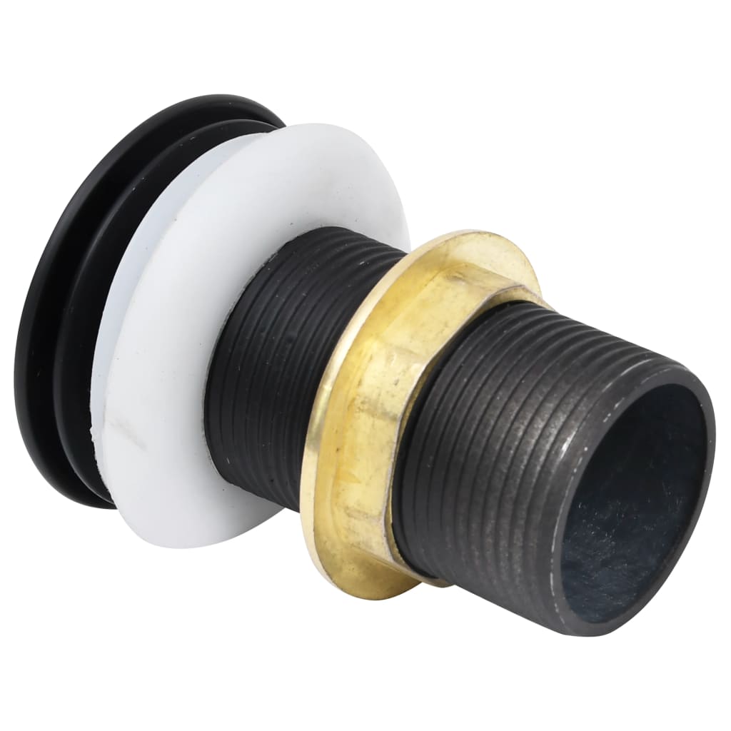 Scarico A Pressione Senza Troppopieno Nero 6,4x6,4x9,1 cm