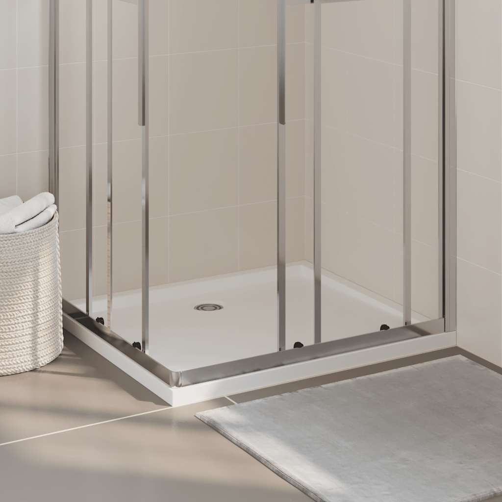 Piatto Doccia In Abs Rettangolare Bianco 80x90 cm - Image 5