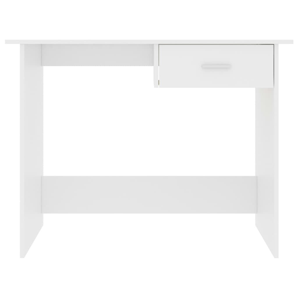 Scrivania Bianca 100x50x76 Cm In Legno Multistrato - Image 6