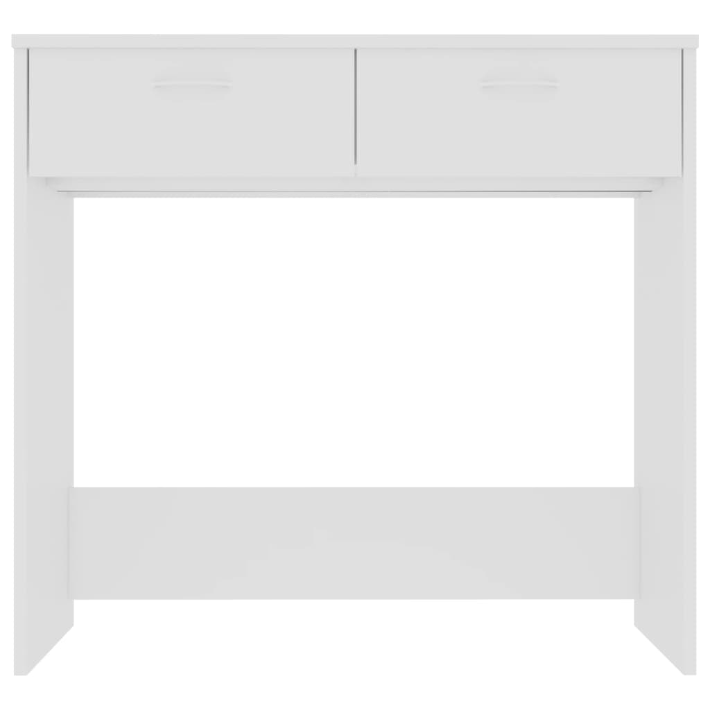 Scrivania Bianca 80x40x75 Cm In Legno Multistrato - Image 6