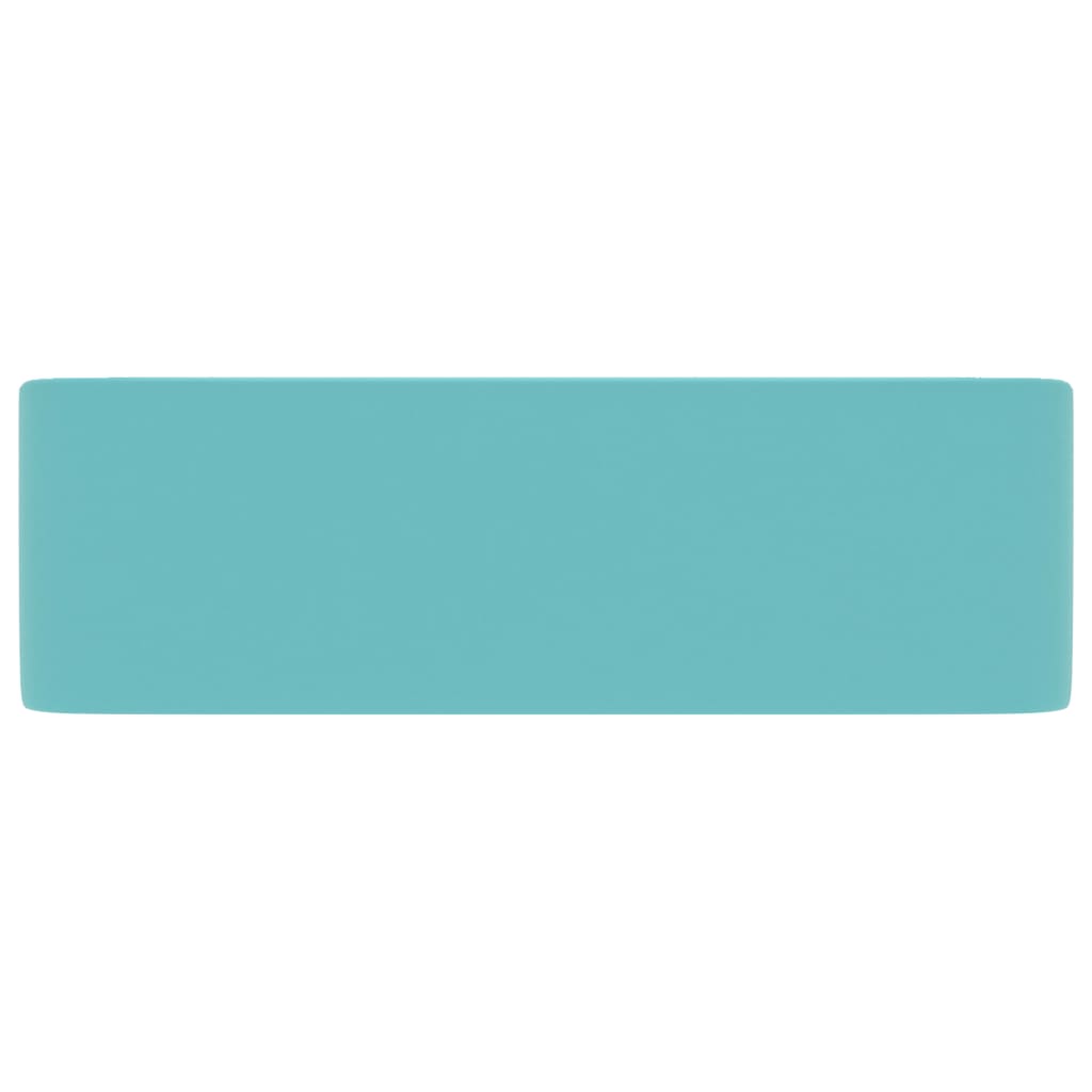 Lavandino Luxury Turchese Opaco 41x30x12 Cm In Ceramica - Image 3