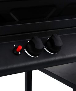 Barbecue E Griglia A Gas Con 3 Ripiani Nero