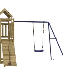 Set Da Gioco Da Esterno In Legno Di Pino Impregnato