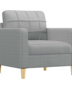 Poltrona Grigio Chiaro 60 Cm In Tessuto