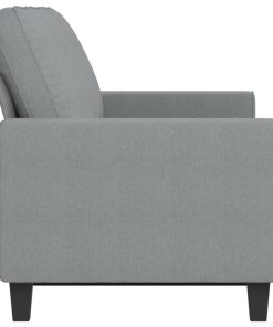 Divano A 3 Posti Grigio Chiaro 180 Cm In Tessuto