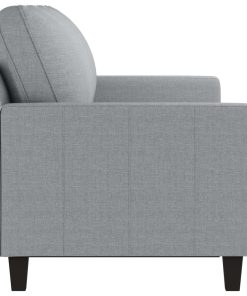 Divano A 3 Posti Grigio Chiaro 180 Cm In Tessuto