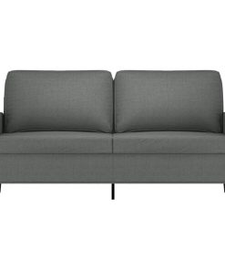 Divano A 2 Posti Grigio Scuro 140 Cm In Tessuto