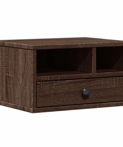 Supporto Stampante Rovere Marrone 40x32x22,5 Legno Multistrato