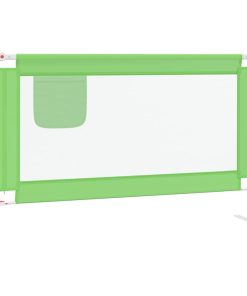 Sponda Letto Di Sicurezza Per Bambini Verde 120x25cm In Tessuto
