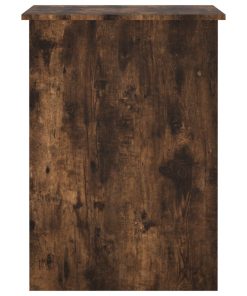 Scrivania Rovere Fumo 100x55x75 Cm In Legno Multistrato