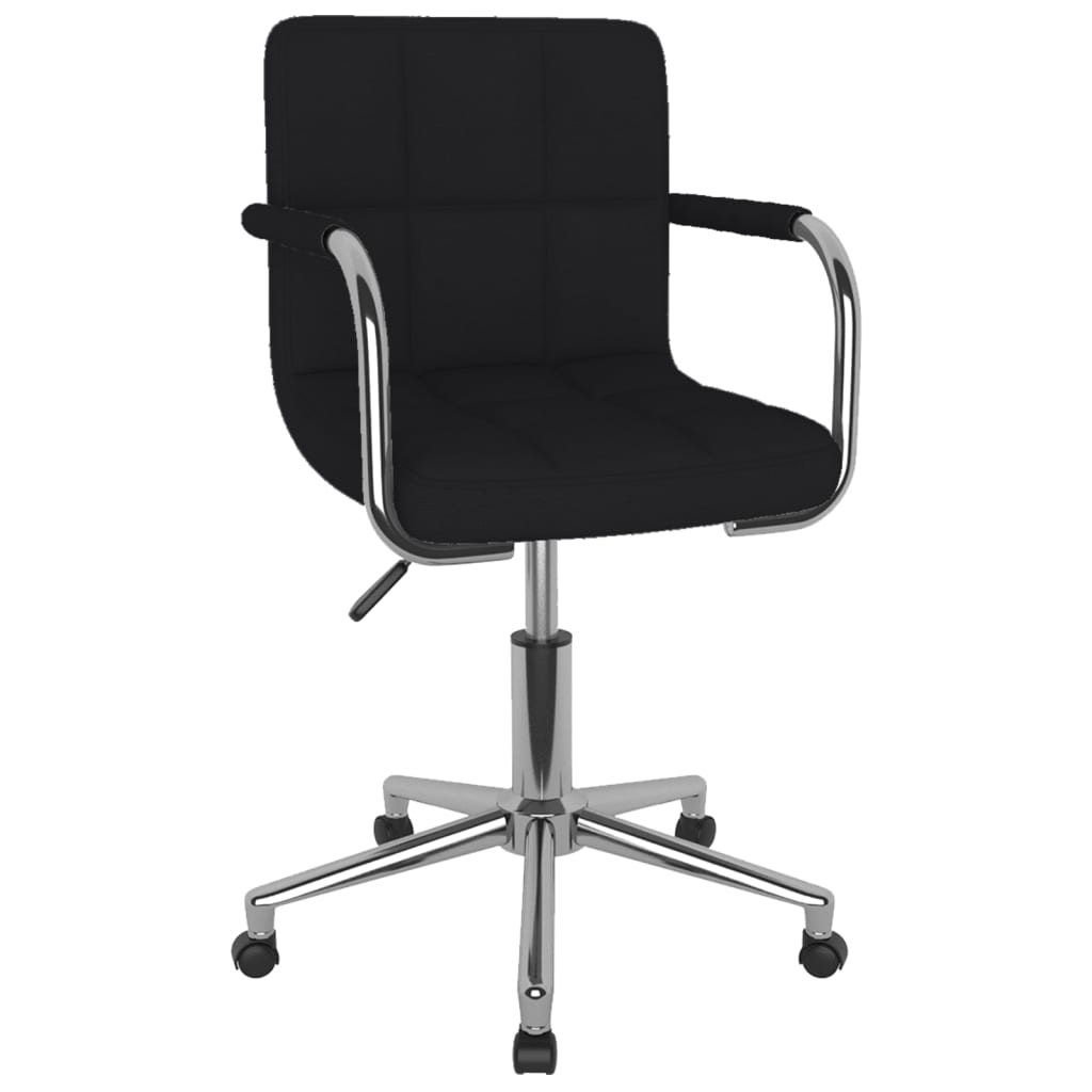Sedia Girevole Da Ufficio Nera In Tessuto
