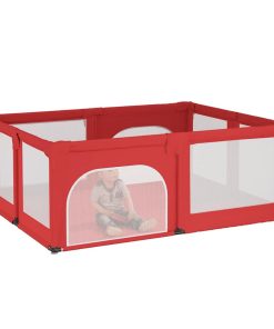Box Per Bambini Con 2 Porte Rosso In Tessuto Oxford