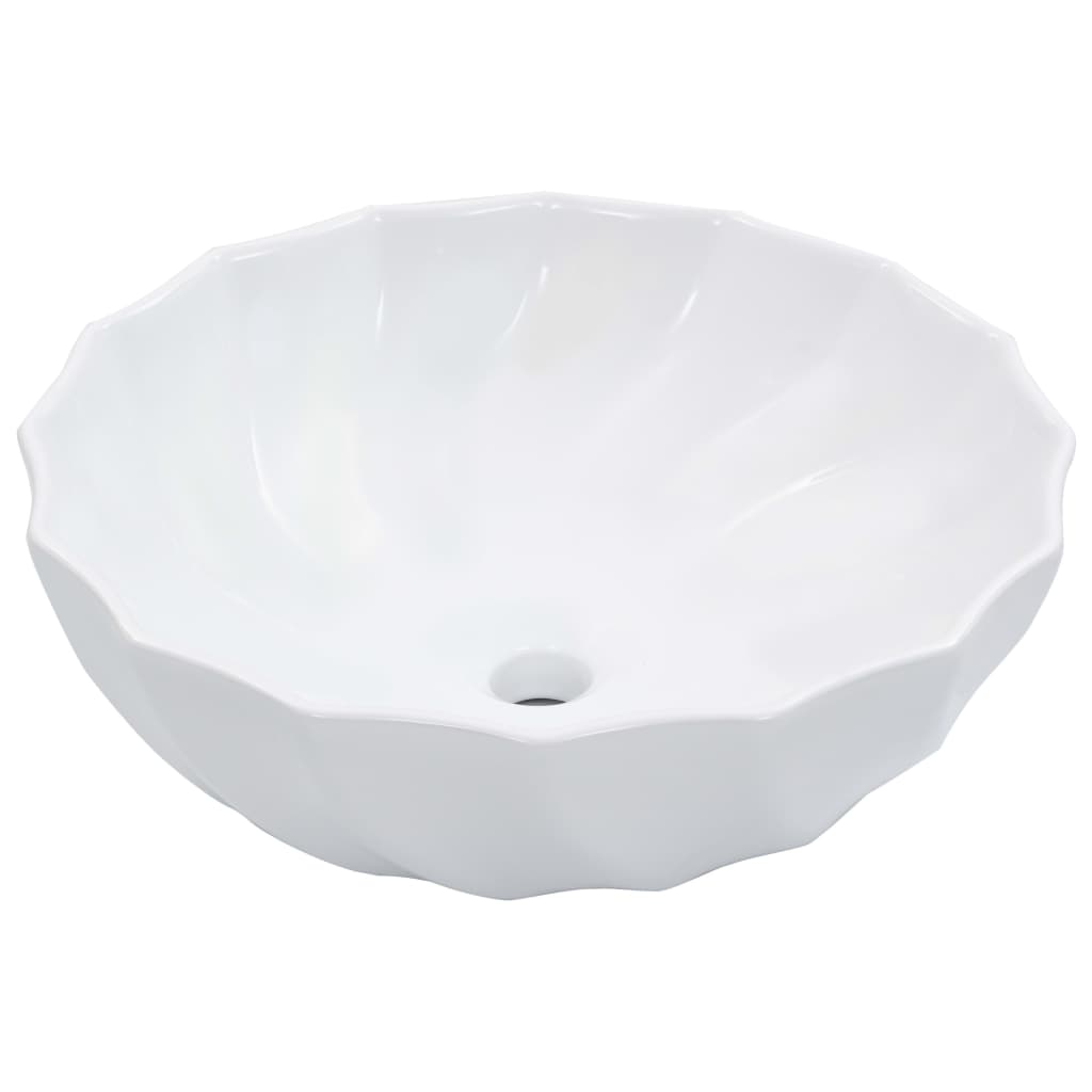 Lavandino 46x17 Cm In Ceramica Bianco