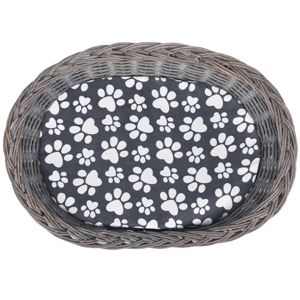 Albero Gatti 2 Livelli In Salice Casetta/cuccia/tiragraffi Con Cuscino - Image 4