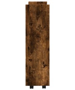 Carrello Stretto A 3 Livelli Rovere Fumo In Truciolato