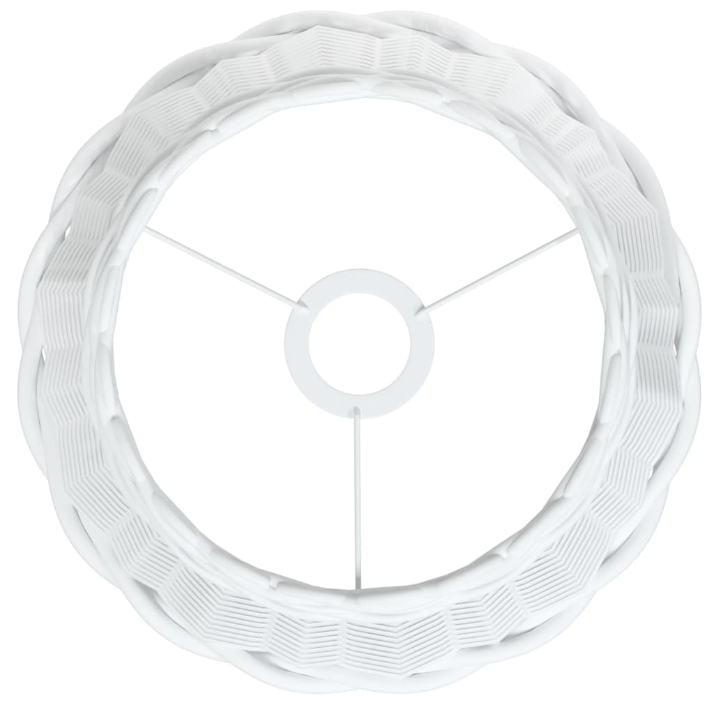 Paralume Da Soffitto Bianco Ø30x20 Cm In Vimini