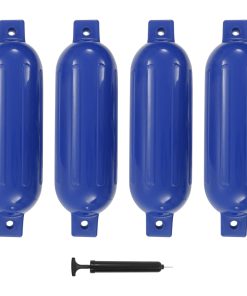 Paraurti Per Gommone 4 Pz Blu 51x14 Cm In Pvc