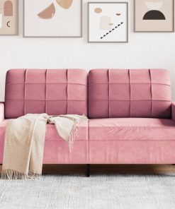 Divano A 2 Posti Rosa 140 Cm In Velluto