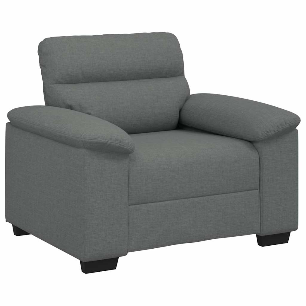 Poltrona Grigio Scuro 60 Cm In Tessuto