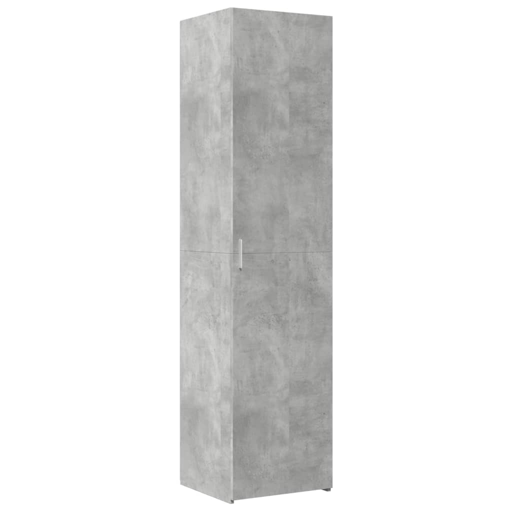 Mobile Sottile Grigio Cemento 45x42,5x225 Cm In Truciolato - Image 6