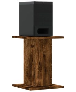 Supporti Altoparlanti 2 Pz Rovere 30x30x40 Cm Legno Multistrato