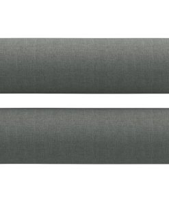 Divano A 2 Posti Con Cuscini Grigio Scuro 120 Cm In Tessuto