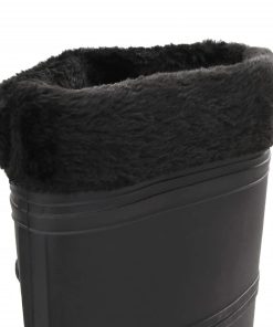 Stivali Da Pioggia Con Calzini Rimovibili Neri Misura 40 Cm Pvc