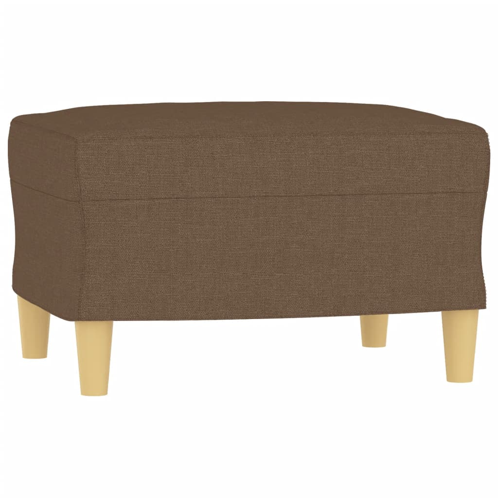 Set Di Divani 4 Pz Con Cuscini Marrone In Tessuto