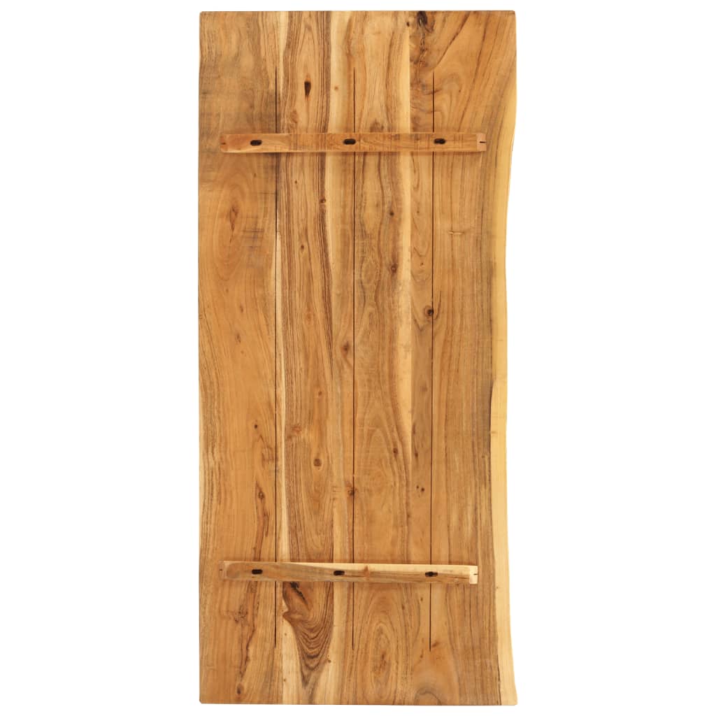 Piano Per Lavabo Bagno In Massello Di Acacia 114x52x2,5 cm