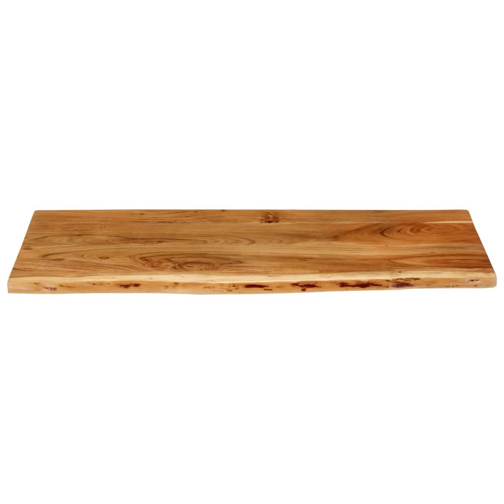 Piano Per Lavabo Bagno In Massello Di Acacia 114x52x2,5 cm - Image 3