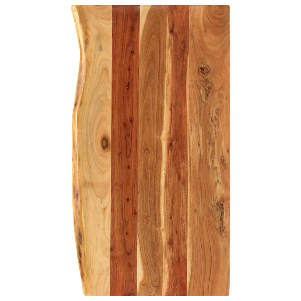 Piano Per Vanità Bagno In Massello Di Acacia 100x52x3,8 cm - Image 2