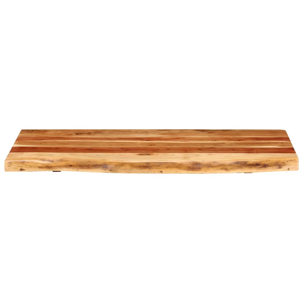 Piano Per Vanità Bagno In Massello Di Acacia 100x52x3,8 cm - Image 4