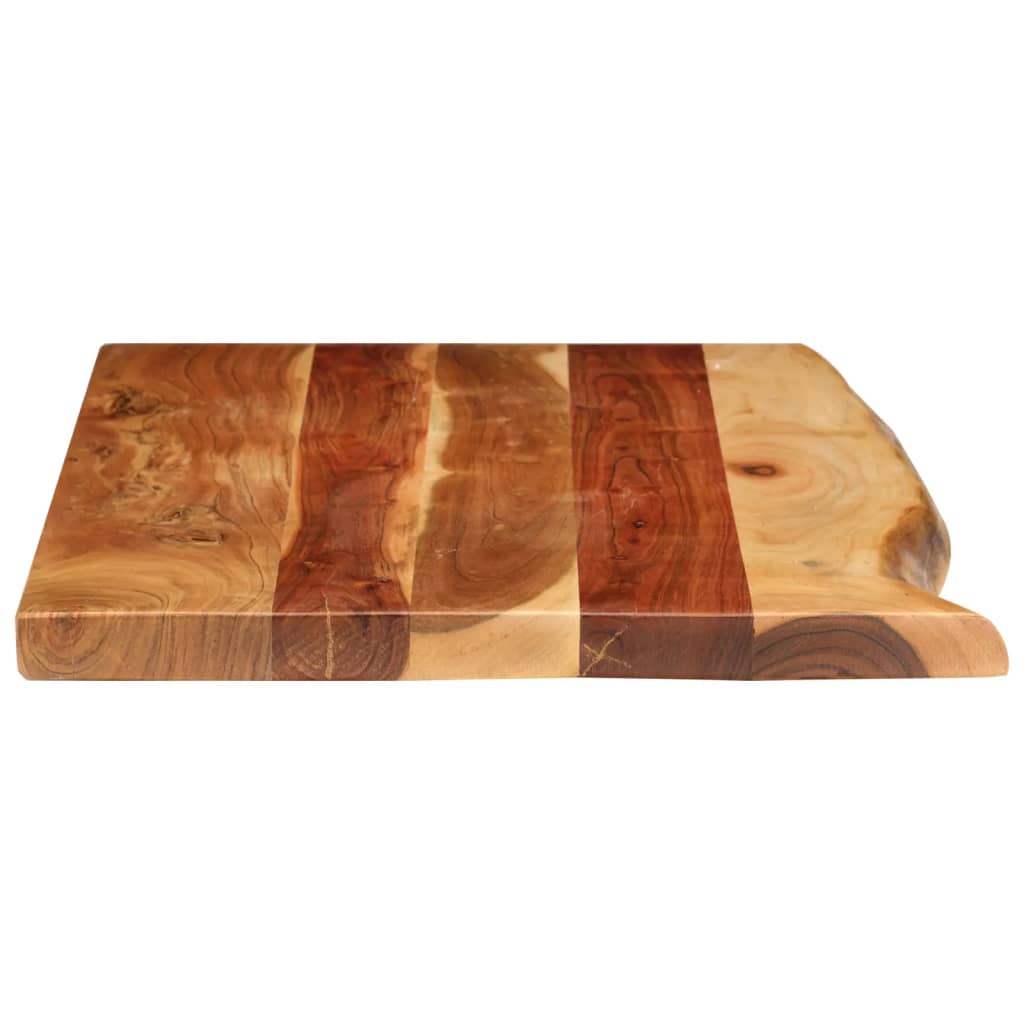 Piano Per Vanità Bagno In Massello Di Acacia 100x52x3,8 cm - Image 5