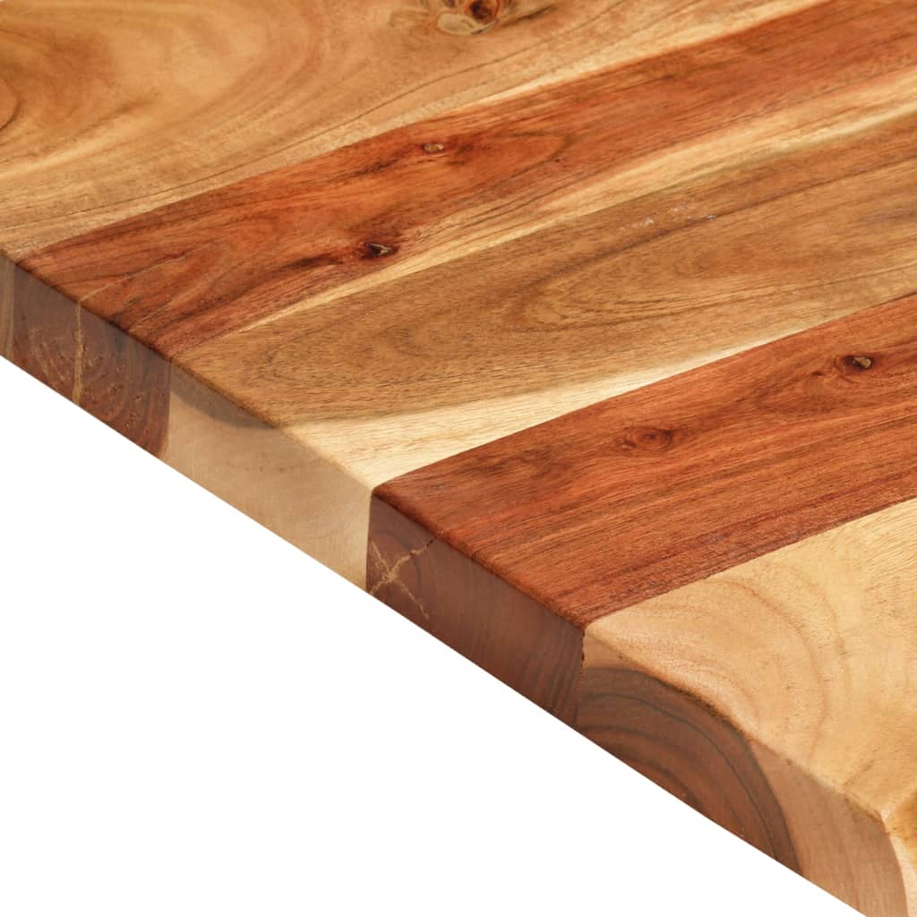 Piano Per Vanità Bagno In Massello Di Acacia 100x52x3,8 cm
