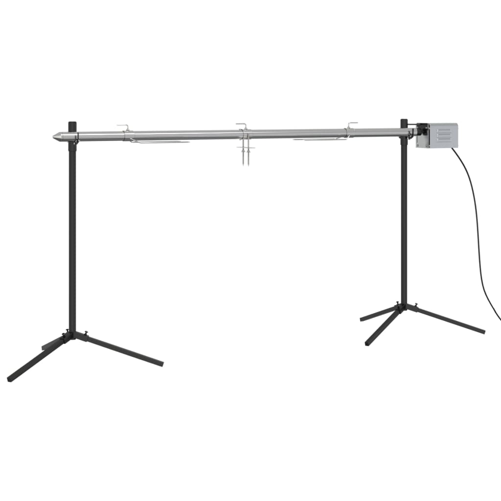 Set Griglia E Vassoio Barbecue Automatico In Acciaio Inox