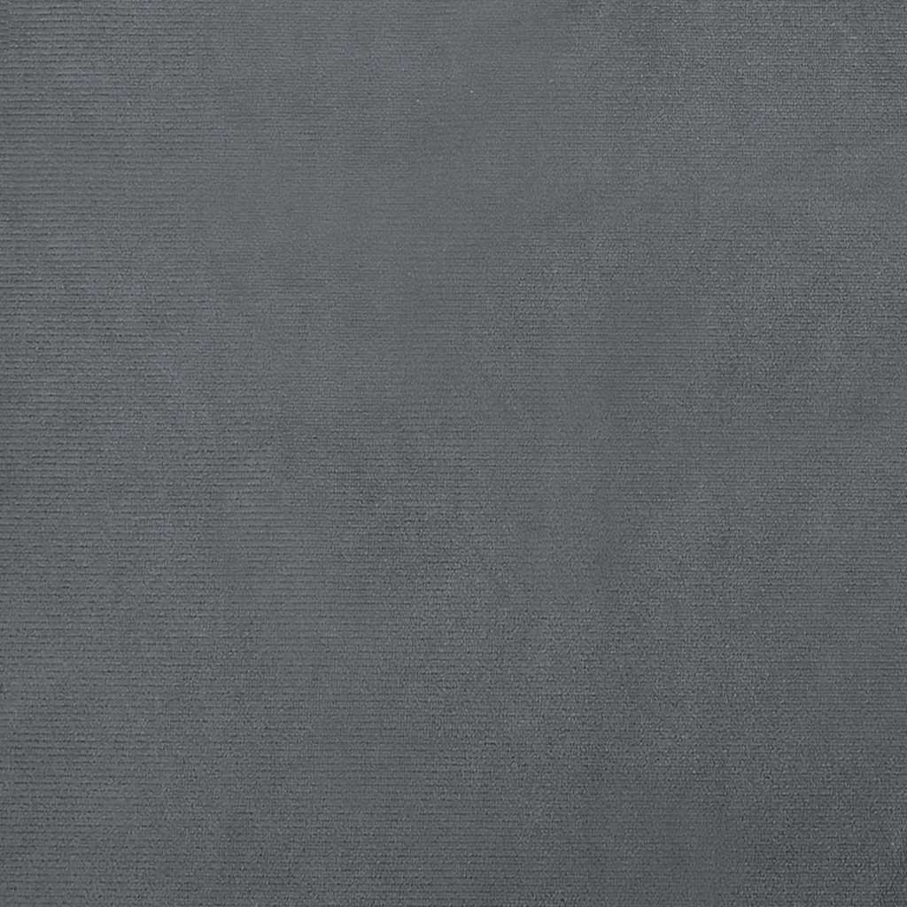 Lettino Per Cani Grigio Scuro 90x53x30 Cm In Velluto - Image 2