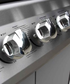 Barbecue E Griglia A Gas 6+1 Fornelli Nero E Argento