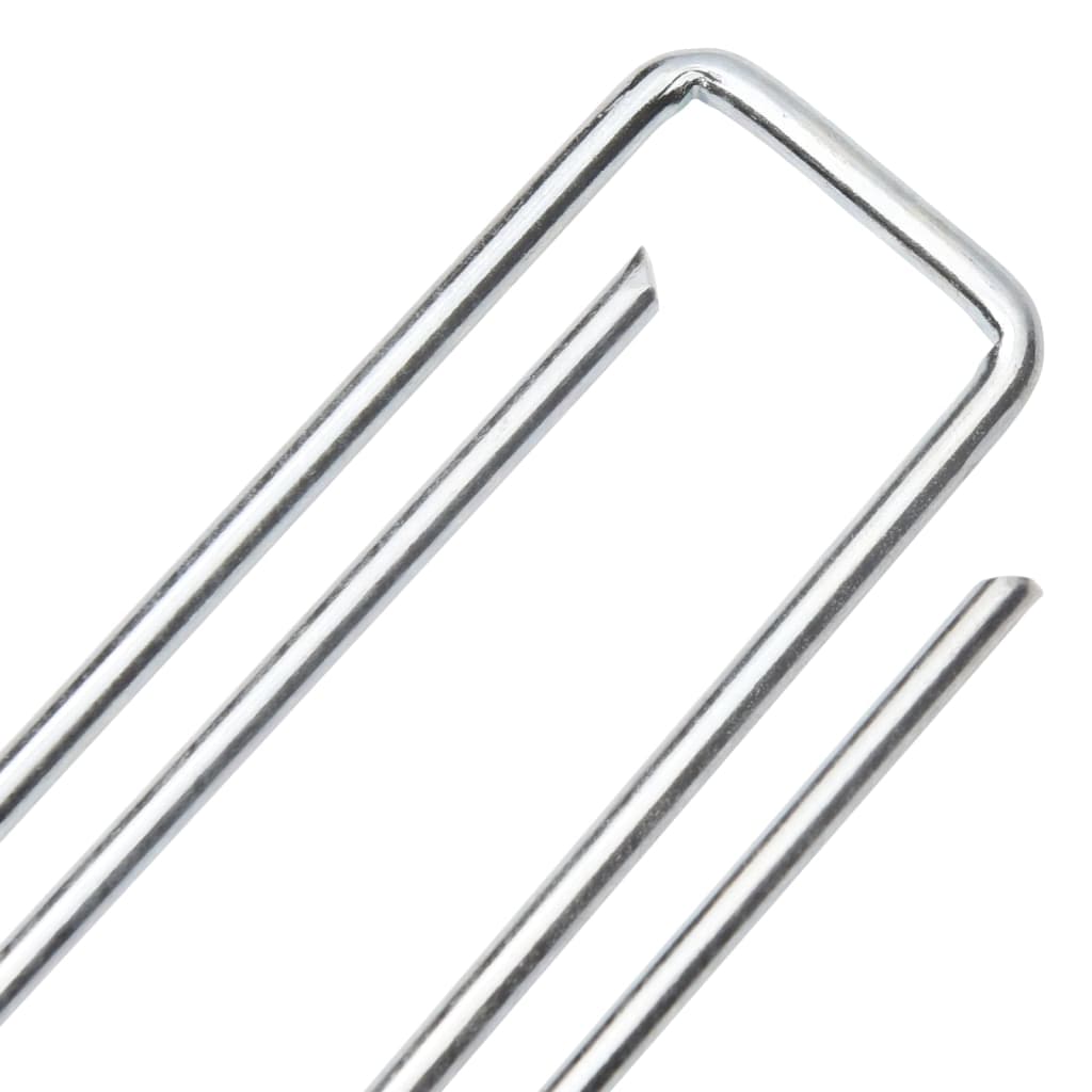 Picchetti Da Terra A Forma Di U 25 Pz 20x3,5 Cm Acciaio Zincato - Image 2